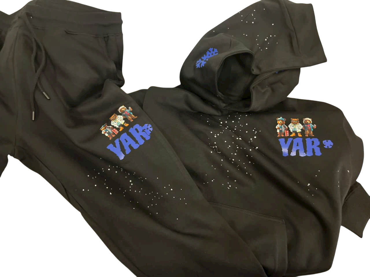 $CANCERSUCKS SWEATSUITS BLACK