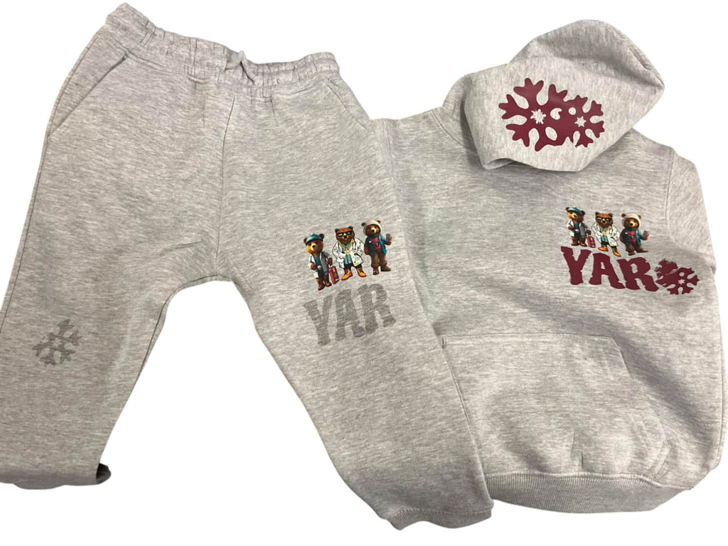 $CANCERSUCKS SWEATSUITS GREY KIDS